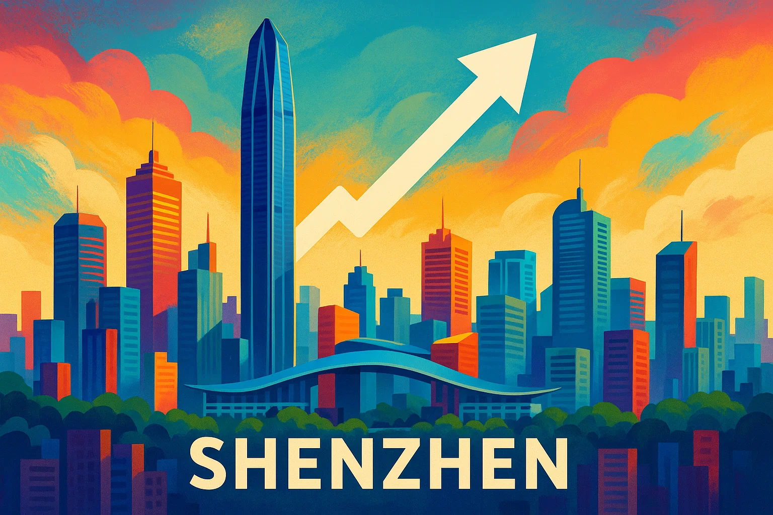 深圳市分行业单位从业人员工资增长图